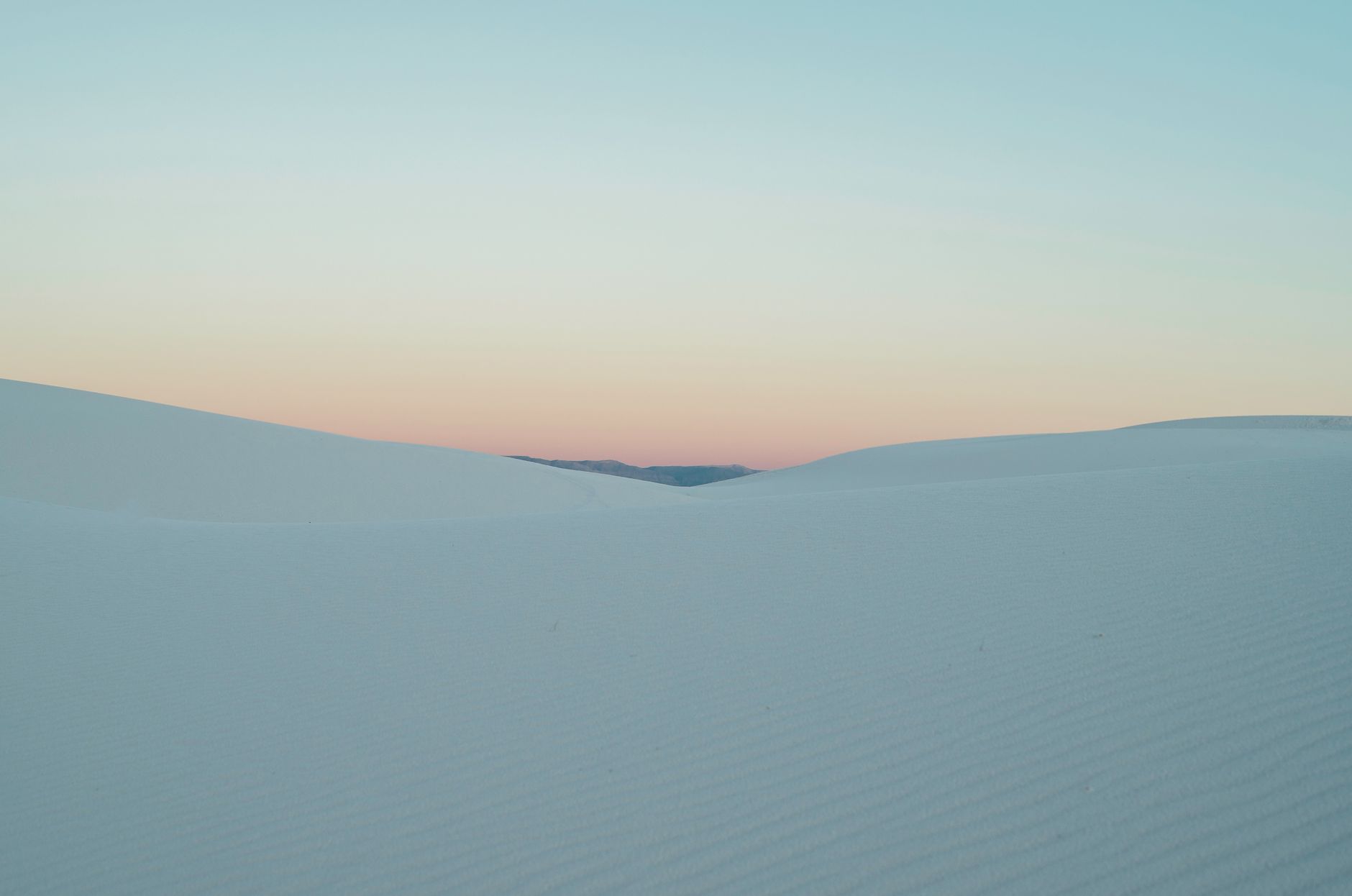white sand desert at dawn